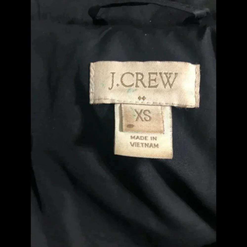 J. Crew Long Puffer Down Coat Hooded Sz XS